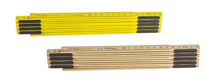 Ξύλινο Μέτρο Για Εργολάβους - Ξυλουργούς Κίτρινο Χρώμα 2μ 50340 Maurer