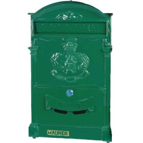 Γραμματοκιβώτιο Αλουμίνιο  Εξωτερικού Χώρου Πράσινο 260x410x90mm 55031 Maurer 