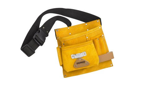 Θήκη - Τσάντα 2 Τσέπες Για Εργαλεία Maurer 80948 Δερμάτινη