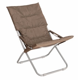 Καρέκλα Παραλίας PVC Από Ατσάλι Εκρού Χρώμα 64x85x53/93 Υ Papillon 81212