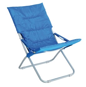 Καρέκλα Παραλίας PVC Από Ατσάλι Μπλέ Χρώμα 64x85x53/93 Υ Papillon 94485